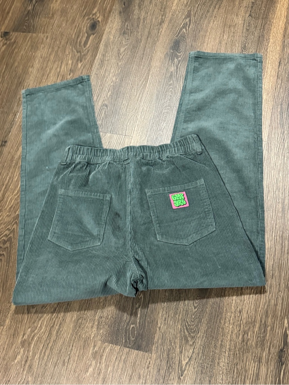 Empyre Jori Mens Corduroy Pant Sz M Forest Green Skater Streetwear Grunge Retro